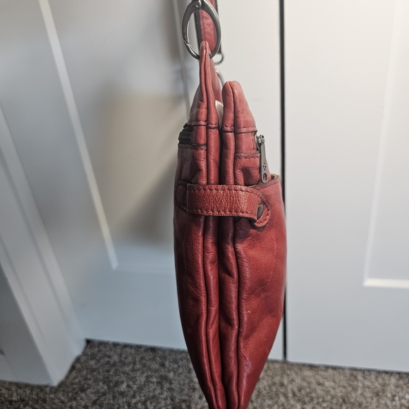 Patricia Nash Francesca Red Leather Crossbody Bag - Picture 4 of 14